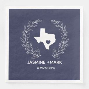 Willkommen bei Texas Wedding Party Custom Serviette