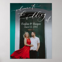 Willkommen bei The Wedding of Photo Sign