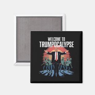 Willkommen bei Trump-ocalypse Funny Trump Hallowee Magnet