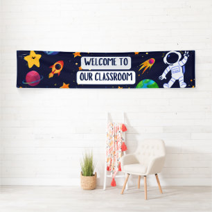 Willkommen bei unserem Classroom Banner in Navy Fu