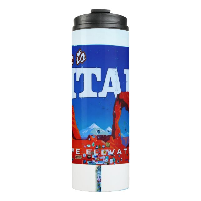 Willkommen bei Utah Sign Thermosbecher (Vorderseite)