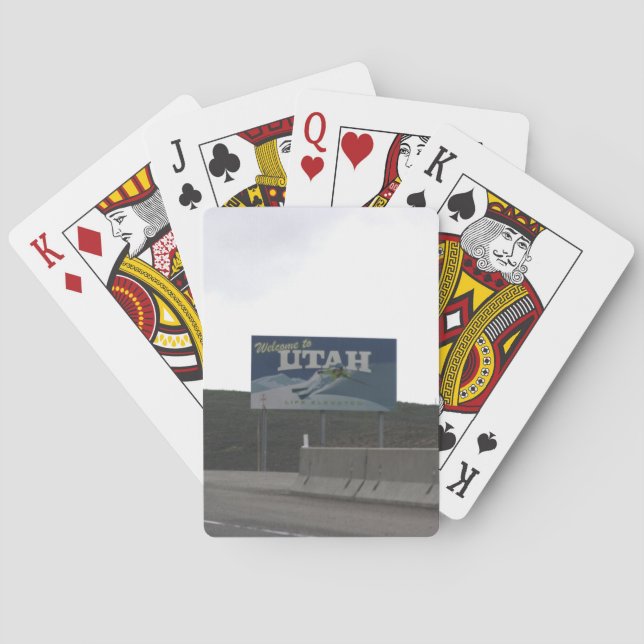 Willkommen bei Utah Spielkarten (Rückseite)