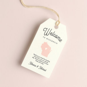 Willkommen bei WISCONSIN Wedding JEDE FARBE!! Geschenkanhänger