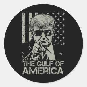 Willkommen beim amerikanischen Golf Retro Donald T Runder Aufkleber