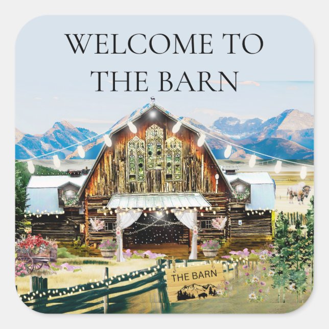 Willkommen beim Barn Sticker (Vorderseite)
