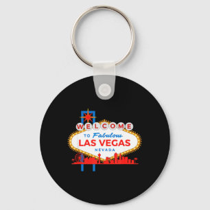 Willkommen beim Fabulous Las Vegas Nevada Sign Ico Schlüsselanhänger