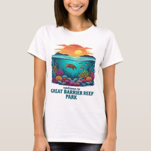 Willkommen beim Great Barrier Reef National in Aus T-Shirt