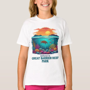 Willkommen beim Great Barrier Reef National in Aus T-Shirt