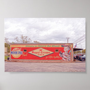 Willkommen beim Historic Ben Wheeler-Schild Poster