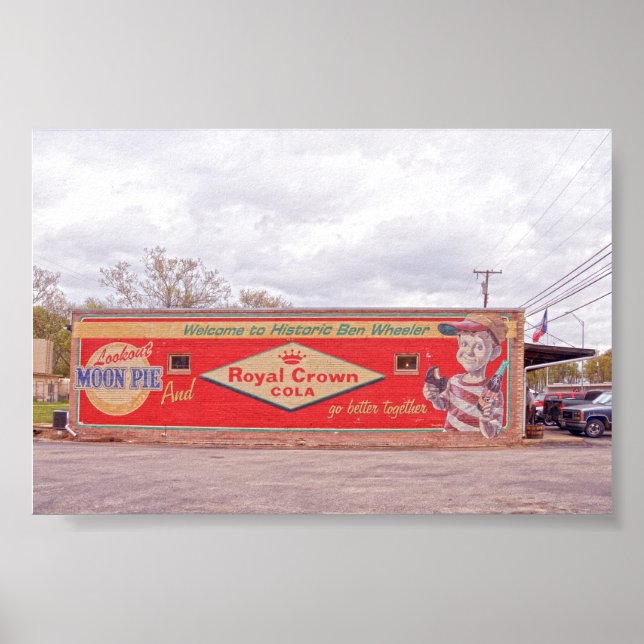 Willkommen beim Historic Ben Wheeler Sign Poster (Vorne)