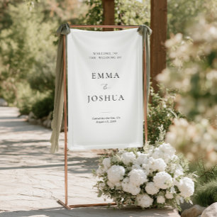 Willkommen beim Hochzeit-Vinyl-Schild-Banner Banner