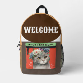 Willkommen beim individuellen Design mit Liebe Cat Bedruckter Rucksack