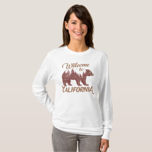 Willkommen beim kalifornischen Bären T-Shirt