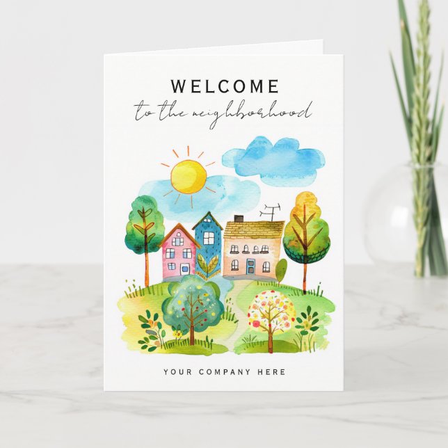 Willkommen beim Logo der Nachbarschaft! Karte (Vorderseite)