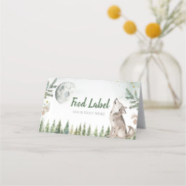 Willkommen beim Pack Forest Wolf Food Label Terminkarte