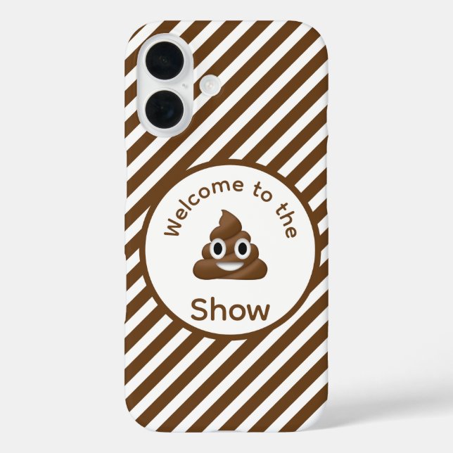 Willkommen beim Poo Emoji Show Funny Case-Mate iPhone Hülle (Rückseite)