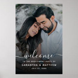 Willkommen beim Sign-On der Engagement Party mit F Poster