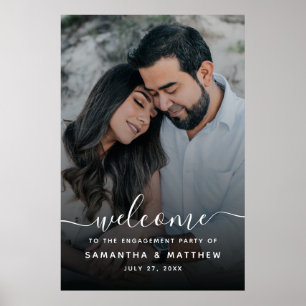 Willkommen beim Sign-On der Engagement Party mit F Poster