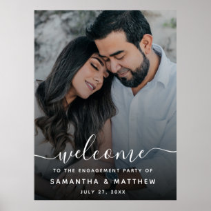 Willkommen beim Sign-On der Engagement Party mit F Poster