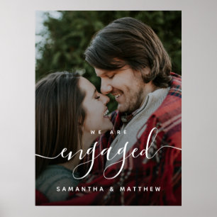Willkommen beim Sign-On der Engagement Party mit F Poster