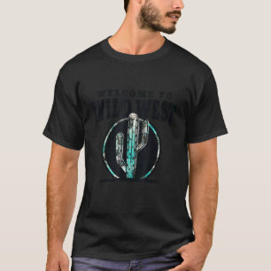 Willkommen beim Wildwest-Kuhfell-Kaktus T-Shirt