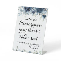 Willkommen Bitte entfernen Sie Ihre Schuhe Blumens