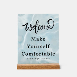 Willkommen Bitte Nehmen Sie Platz Acryl Displaysch Acrylschild