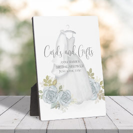 Willkommen Brautparty Stilvolles Aquarellkleid Fotoplatte