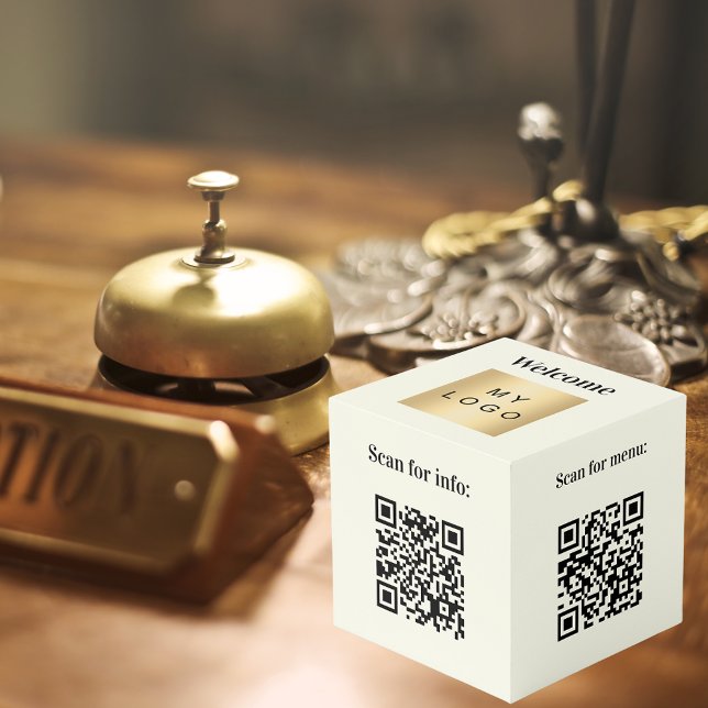 Willkommen Business Logo QR Codes Elfenbeininfo Ta Würfel (Von Creator hochgeladen)