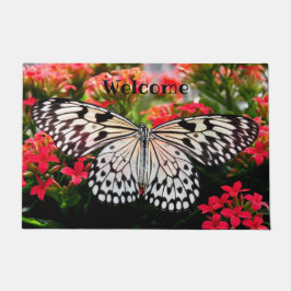 Willkommen Butterfly Door Mat Fußmatte