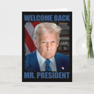 Willkommen Ck Herr Präsident Donald Trump Amtseinf Karte