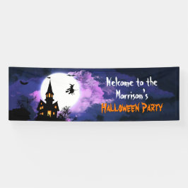 Willkommen Creepy Spuk House Halloween-Party Banner