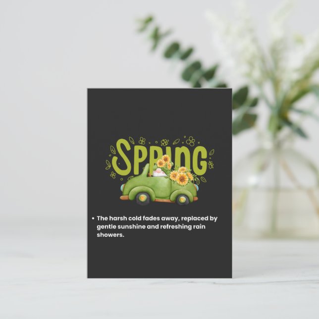 Willkommen der Wärme Postkarte (Stehend Vorderseite)