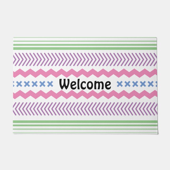 Willkommen | Door Mat Fußmatte (Vorderseite)