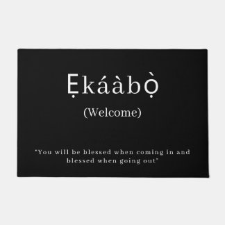 Willkommen | Ekaabo Yoruba Door Mat Fußmatte