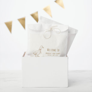 Willkommen Elegant Boho Verrückte Gans Babyparty Geschenktütchen