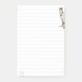 Willkommen - Fantasievolles Geschenk für Pferdelie Post-it Klebezettel
