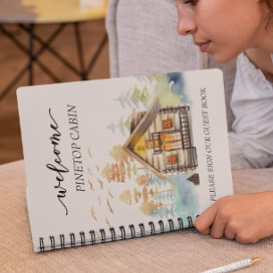 Willkommen Ferienhaus Watercolor Forest zur Miete Notizbuch