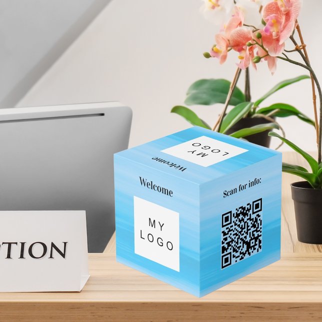 Willkommen Firmenlogo QR-Codeliste Ozeantabelle Würfel (Von Creator hochgeladen)
