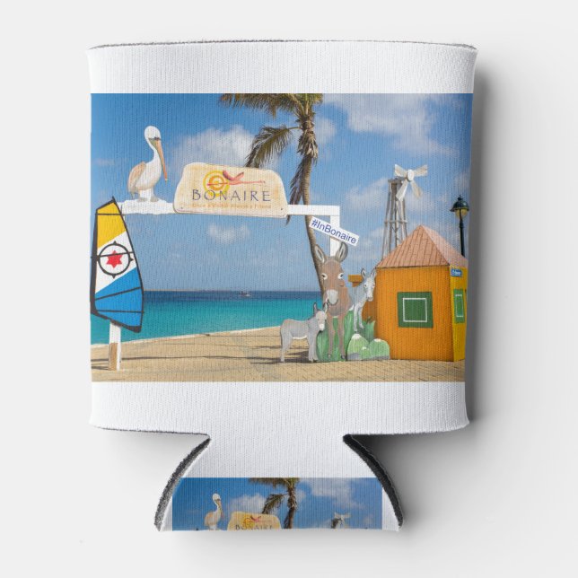 Willkommen Foto Spot auf See in Bonaire.JPG Dosenkühler (Vorderseite)