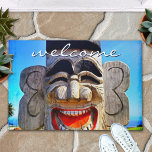 Willkommen Funny Wood Totem Gesicht lachen Lächeln Fußmatte<br><div class="desc">"Willkommen." Wer kann einem lachenden Gesicht wie diesem widerstehen? Herzlich willkommen bei Ihren Besuchern und bereichern Sie Ihren Einstieg mit diesem eigenartigen, farbenfrohen Charakter, dem Fotobad oder der Küchenmatte. Ein tolles Geschenk für einen besonderen Freund, oder auch für dich selbst! Sie können leicht personalisieren diese Tür plus ich biete auch...</div>