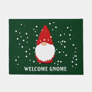 Willkommen Gnome lustige Winterpferde Design Fußmatte
