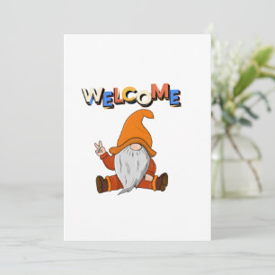 Willkommen Gnome Peace auf einem Einladung
