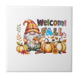 Willkommen Herbst Gnome Klassisches T-Shirt.png Fliese