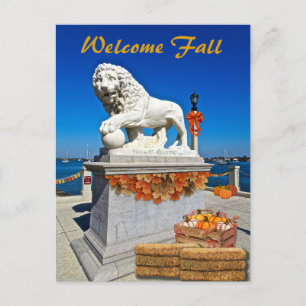 Willkommen Herbstküste St Augustine Florida Postkarte