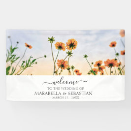 *~* WILLKOMMEN Hochzeitsflorale AR9 Mohn Banner