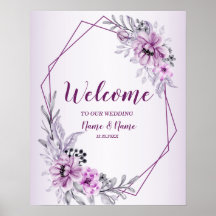 Willkommen Hochzeitsgesellschaft Rosa Blumen Viole