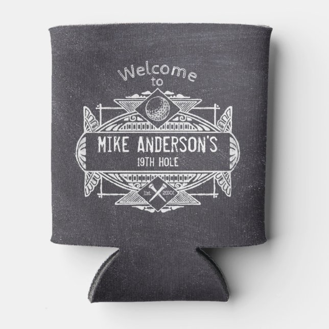 Willkommen im 19. Loch Dosenkühler (Vorderseite)