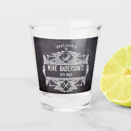 Willkommen im 19. Loch Schnapsglas