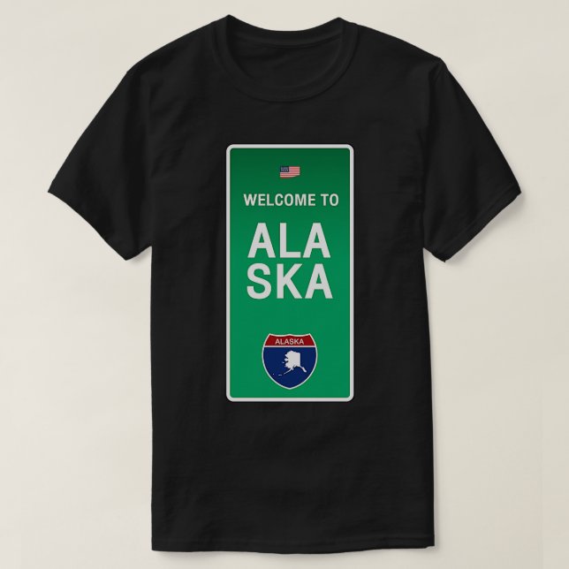 Willkommen im Alaska TShirt (Design vorne)